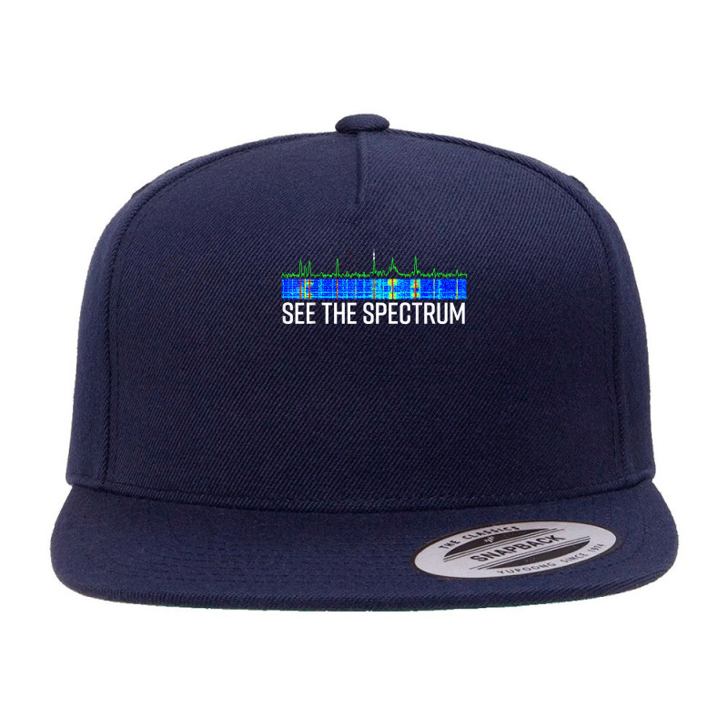 See The Spectrum Analyzer Waterfall Display Funny Ham Radio T Shirt 5 panel snapback cap by goveteman | Artistshot