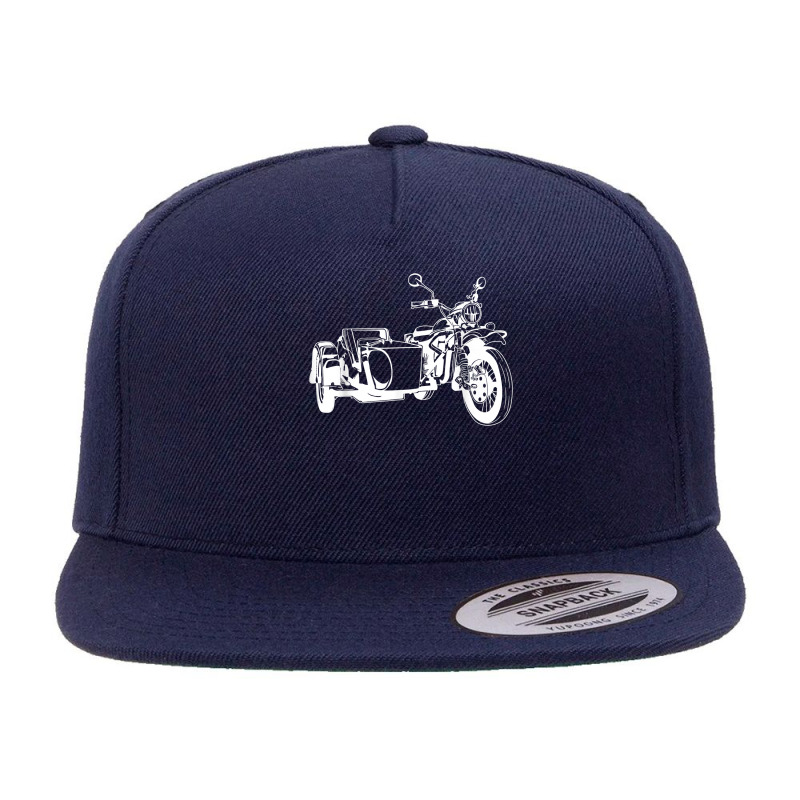 Sidecar Motorcycle  Vintage 3 Wheel Motorbike Tee T Shirt 5 panel snapback cap by mantewipuortog | Artistshot