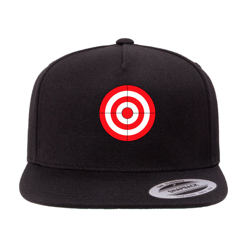 Bullseye Target Lazy Diy Halloween Costume Darts Shooting 5 Panel Snapback Cap | Artistshot