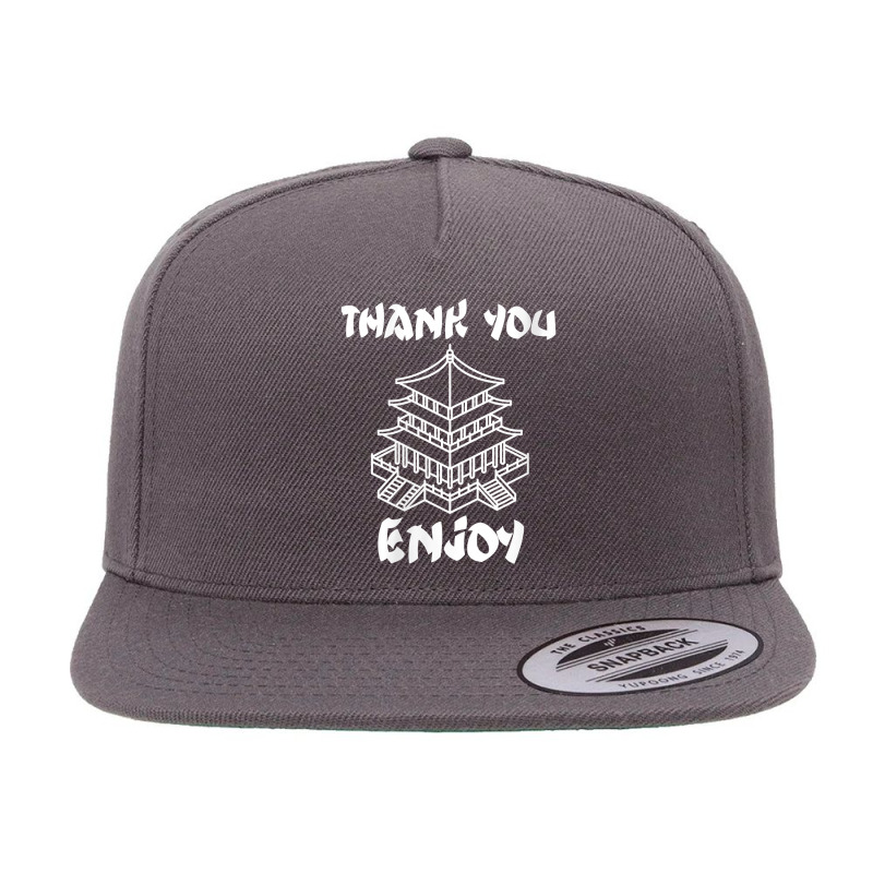 Womens Chinese Food Take Out Thank You Enjoy House Chinese Take Out V 5 Panel Snapback Cap | Artistshot