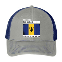 Awesome Barbadian Since 1983   Barbadian 39th Birthday T Shirt Pa Trucker Cap | Artistshot