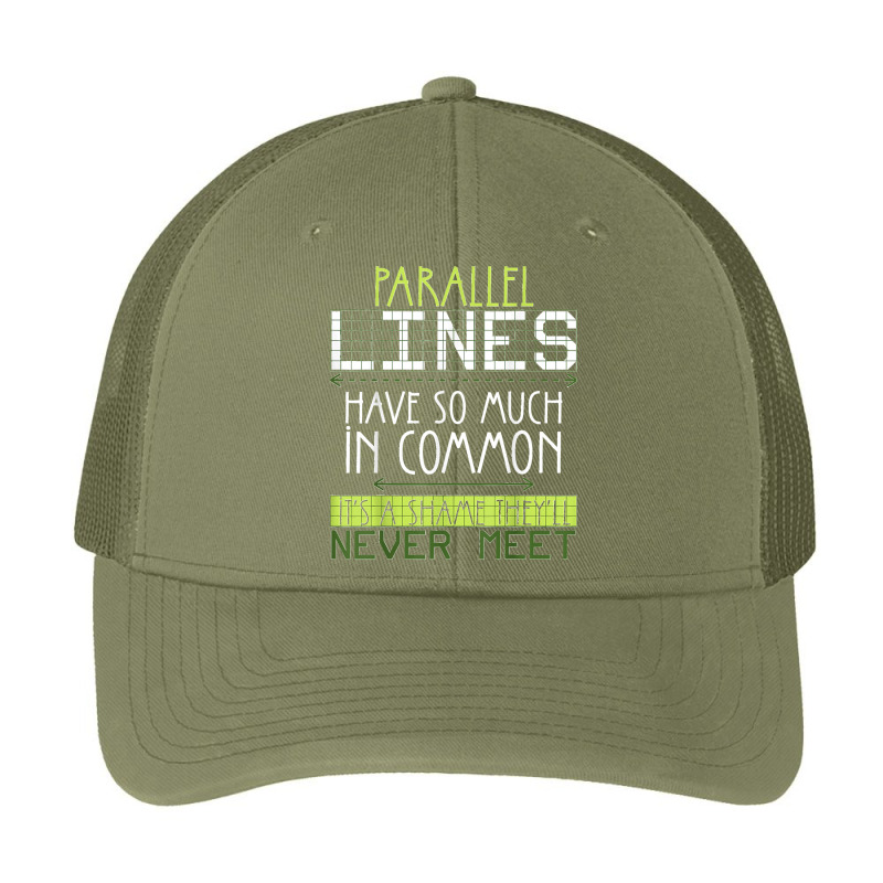 Parallel Lines Have So Much In Common Math Lovers Teacher Pa Trucker Cap by LisaMarieRangel | Artistshot