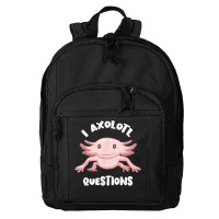 Smiling Axolotl Mexican Walking Fish I Axolotl Questions T Shirt Basic Backpack | Artistshot