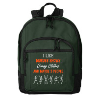 True Crime Lovers T  Shirt Murder Shows And Comfy Clothes T  Shirt Basic Backpack | Artistshot