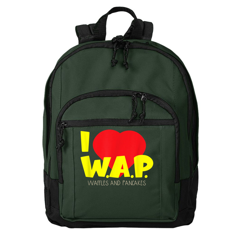 I (heart) W.a.p.   Song Parody   I Heart Pancakes & Waffles T Shirt Basic Backpack | Artistshot