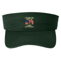 I Stand For The Flag I Kneel For The Cross Veteran Day Gift 19 Fashion Visor | Artistshot