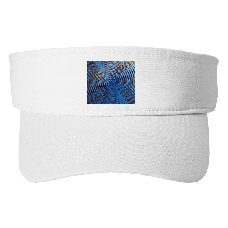 3d Illustration Hypnotic Pattern Abstract Blue Fashion Visor by Norman B | Artistshot