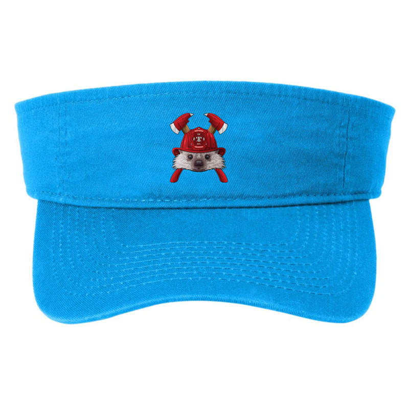 Firefighter Hedgehog Fireman Boys Kids Fire Rescue Animal 264 Fashion Visor by peafowl | Artistshot