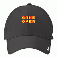 Game Over Vintage Retro Video Games Gaming Gift Arcade T Shirt Nike Dri-fit Cap | Artistshot