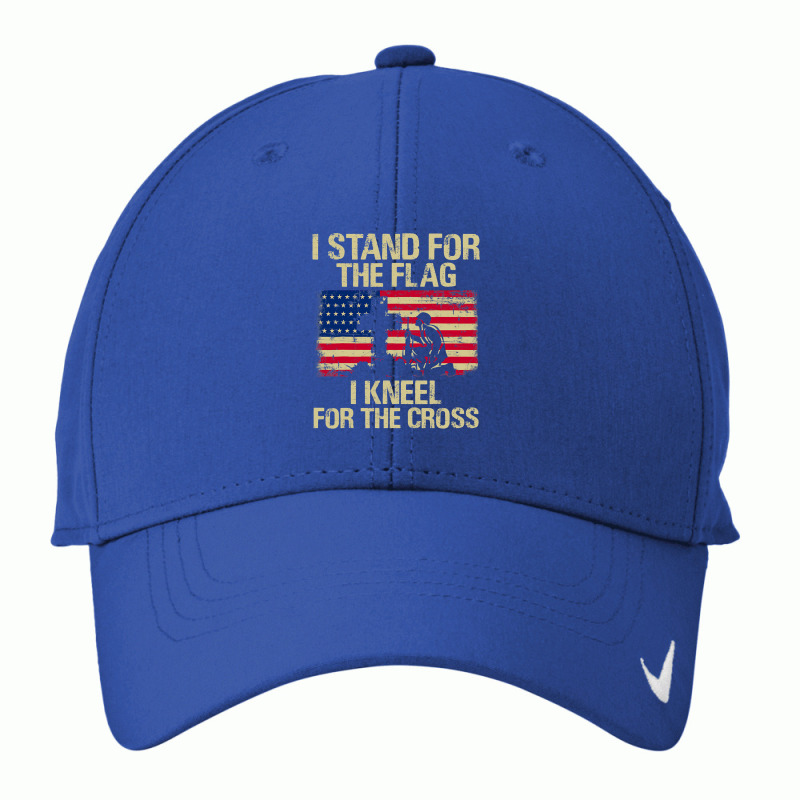 I Stand For The Flag I Kneel For The Cross Veteran Day Gift 19 Nike Dri-FIT Cap by pester | Artistshot