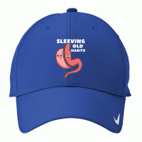 Funny Sleeve Gastric Surgery Bariatric Medical I Old Habits T Shirt Nike Dri-fit Cap | Artistshot