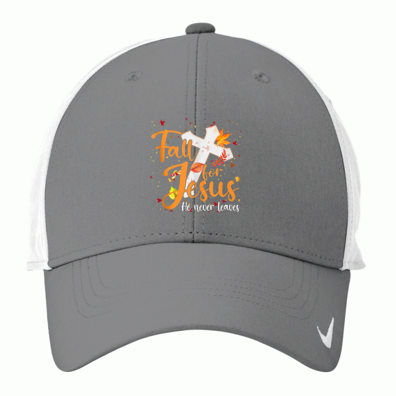 Fall For Jesus He Never Leaves Canada Maples Nike Dri-FIT Cap by NathanielDesign | Artistshot