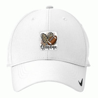 Football Grandma Funny Leopard Heart Family Sporty Nike Dri-fit Cap | Artistshot