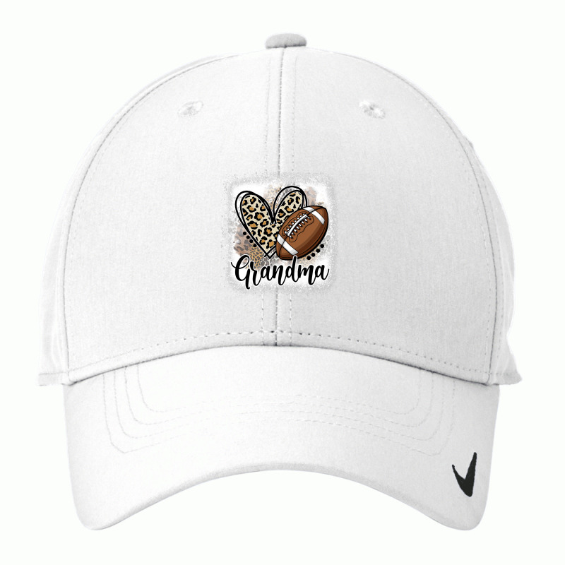 Football Grandma Funny Leopard Heart Family Sporty Nike Dri-FIT Cap by pester | Artistshot