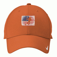 Lacrosse 4th Of July Gift American Flag Usa  Ball Stick Premium Nike Dri-fit Cap | Artistshot