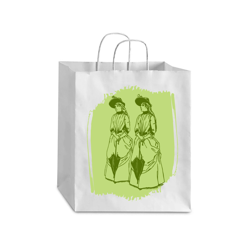 Women With Umbrellas Debie Paper Bag - 10 X 5 X 13 | Artistshot