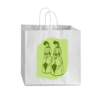 Women With Umbrellas Vogue Paper Bag - 16 X 6 X 12 | Artistshot