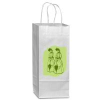 Women With Umbrellas Wine Paper Bag - 5 1/2 X 3 1/4 X 13 | Artistshot