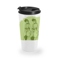 Women With Umbrellas Travel Mug | Artistshot