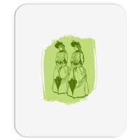 Women With Umbrellas Mousepad | Artistshot