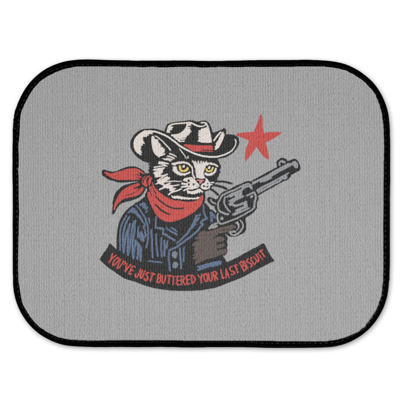 Cowboy Western Cat Rear Car Mat | Artistshot