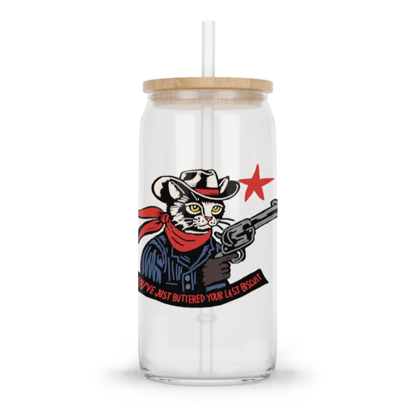 Cowboy Western Cat Glass Tumbler | Artistshot