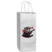 Cowboy Western Cat Wine Paper Bag - 5 1/2 X 3 1/4 X 13 | Artistshot