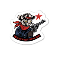 Cowboy Western Cat Sticker | Artistshot