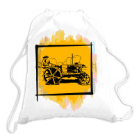 Old Tractor Drawstring Bags | Artistshot