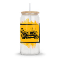 Old Tractor Glass Tumbler | Artistshot