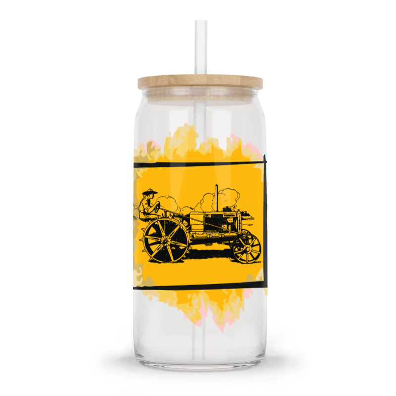 Old Tractor Glass Tumbler | Artistshot