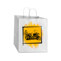 Old Tractor Take Out Paper Bag - 14 X 10 X 15 1/2 | Artistshot