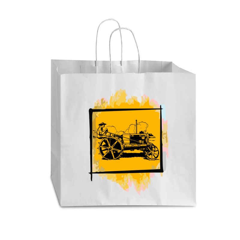 Old Tractor Vogue Paper Bag - 16 X 6 X 12 | Artistshot