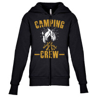 Camping Crew Youth Zipper Hoodie | Artistshot