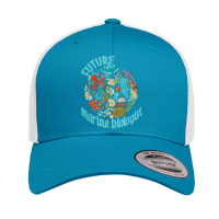 Future Marine Biologist Ocean Life Drawing Whale Octopus Retro Trucker Cap | Artistshot