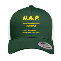 Non Aggression Principle Nap Ancap Anarchist Libertarian T Shirt Retro Trucker Cap | Artistshot