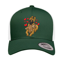 Belgian Malinois Belgian Shepherd Dog With A Heart T Shirt Retro Trucker Cap | Artistshot