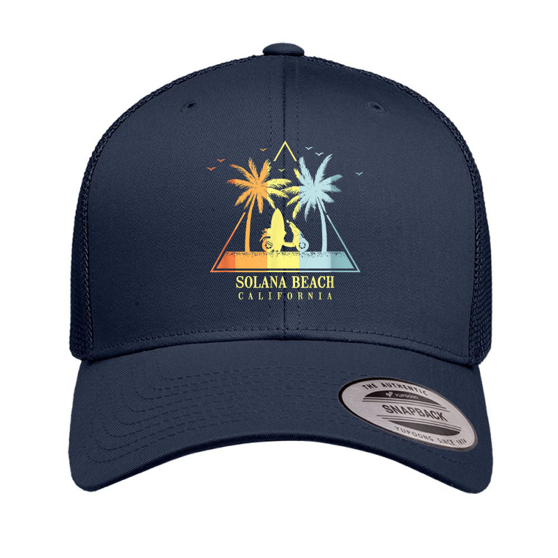 Surfboard Beach Solana Beach California T Shirt Retro Trucker Cap by hankeajrippleex5 | Artistshot