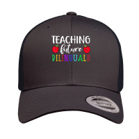 Teaching Future Bilingual Spanish Instructor Maestra Teacher T Shirt Retro Trucker Cap | Artistshot