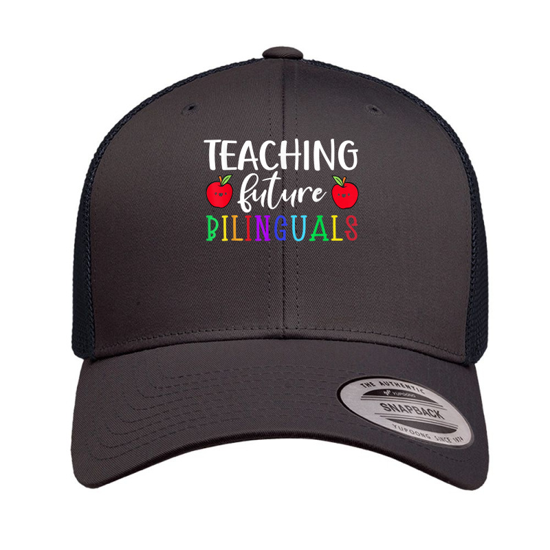 Teaching Future Bilingual Spanish Instructor Maestra Teacher T Shirt Retro Trucker Cap by sadukakehy | Artistshot