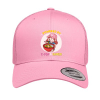 Powered By K Pop And Ramen Japanese Noodles Korean Kpop Novely Retro Trucker Cap | Artistshot