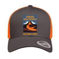 Hawaii Volcanoes National Park Big Island Retro Graphic Pullover Hoodi Retro Trucker Cap | Artistshot