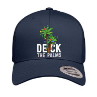 Deck The Palm Tree Lights Tropical Hawaii Family Christmas Retro Trucker Cap | Artistshot