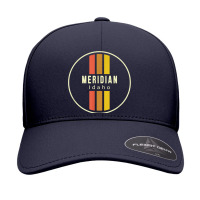 Retro Meridian Idaho Seamless Cap | Artistshot