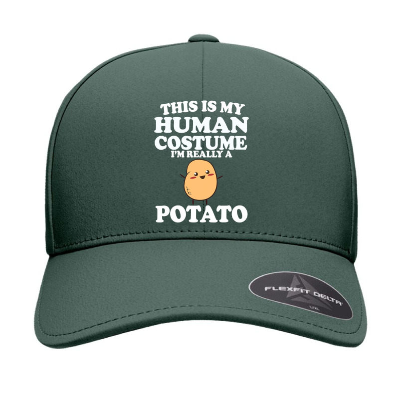 This Is My Human Costume I'm Really A Potato  Halloween Seamless Cap | Artistshot