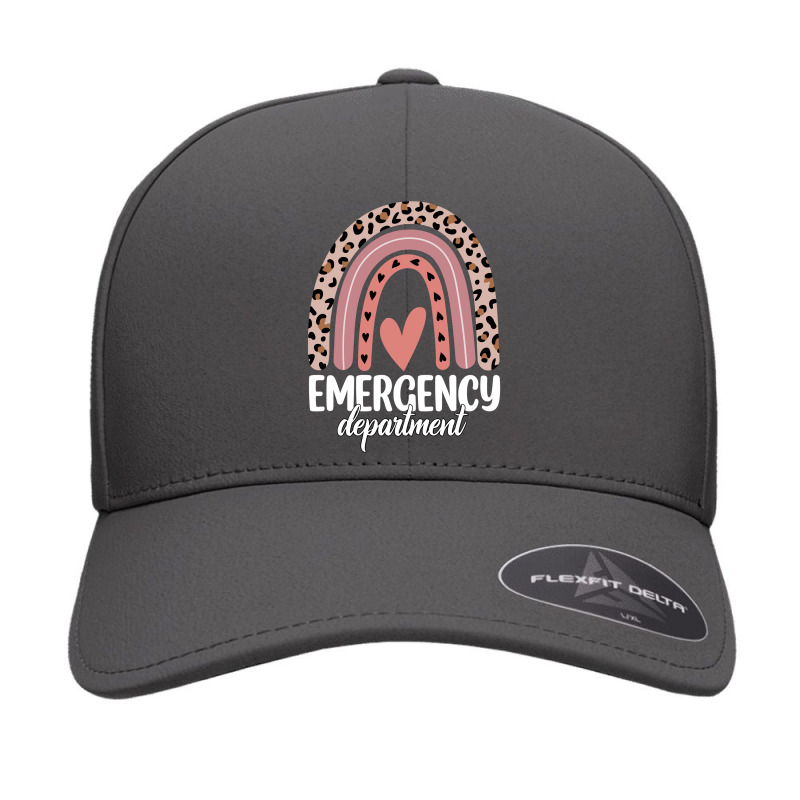 Emergency Department Rainbow Leopard Emergency Room Nursing Long Sleev Seamless Cap | Artistshot