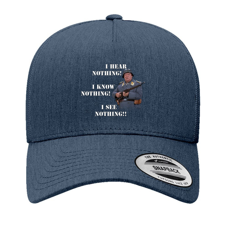 Sgt Schultz Hogan_s Heroes Nothing Quote Yupoong Trucker Cap by cm-arts | Artistshot