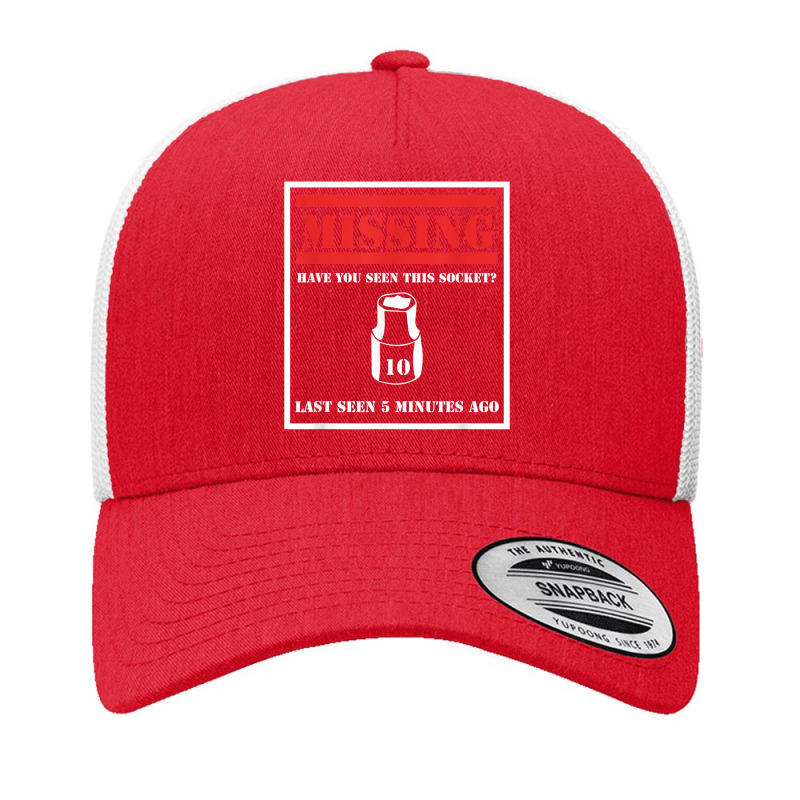 Missing 10mm Socket Funny Mechanic Yupoong Trucker Cap by CaitlynLevine | Artistshot