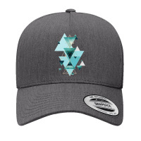 Geometric Triangle Compilation In Teal Yupoong Trucker Cap | Artistshot