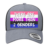 There Are More Than 2 Genders Genderfluid Flag Omnisexual Yupoong Trucker Cap | Artistshot